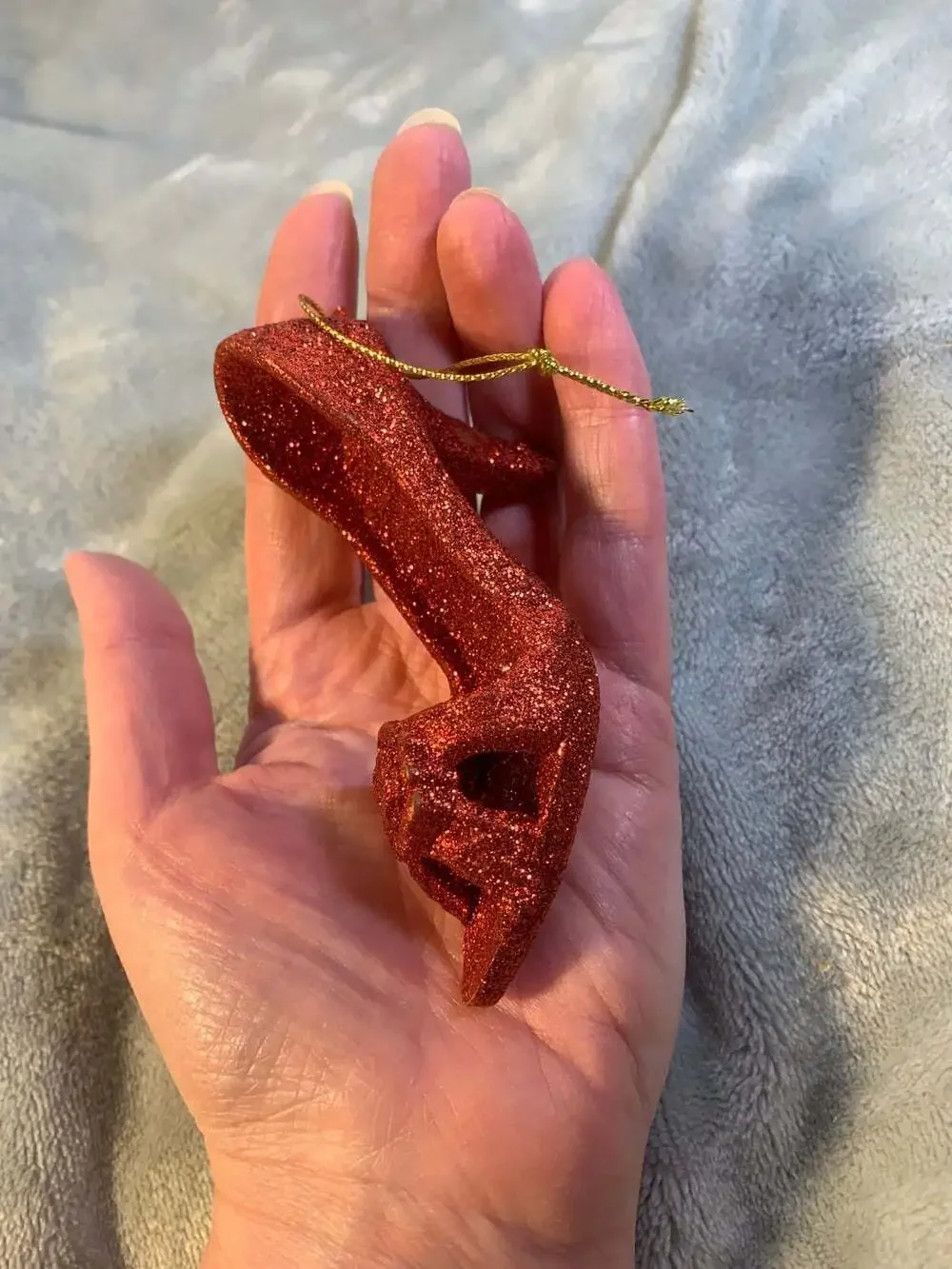 Sparkling Red Shoe Ornament